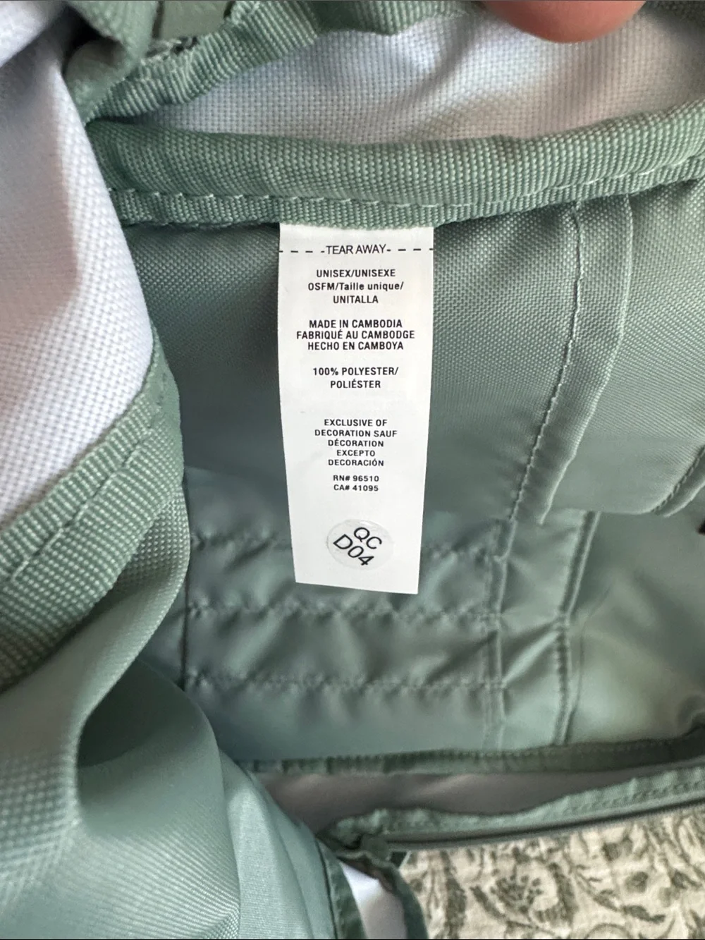 NWOT, Under Armour Slate Green Camo-Pattern Backpack